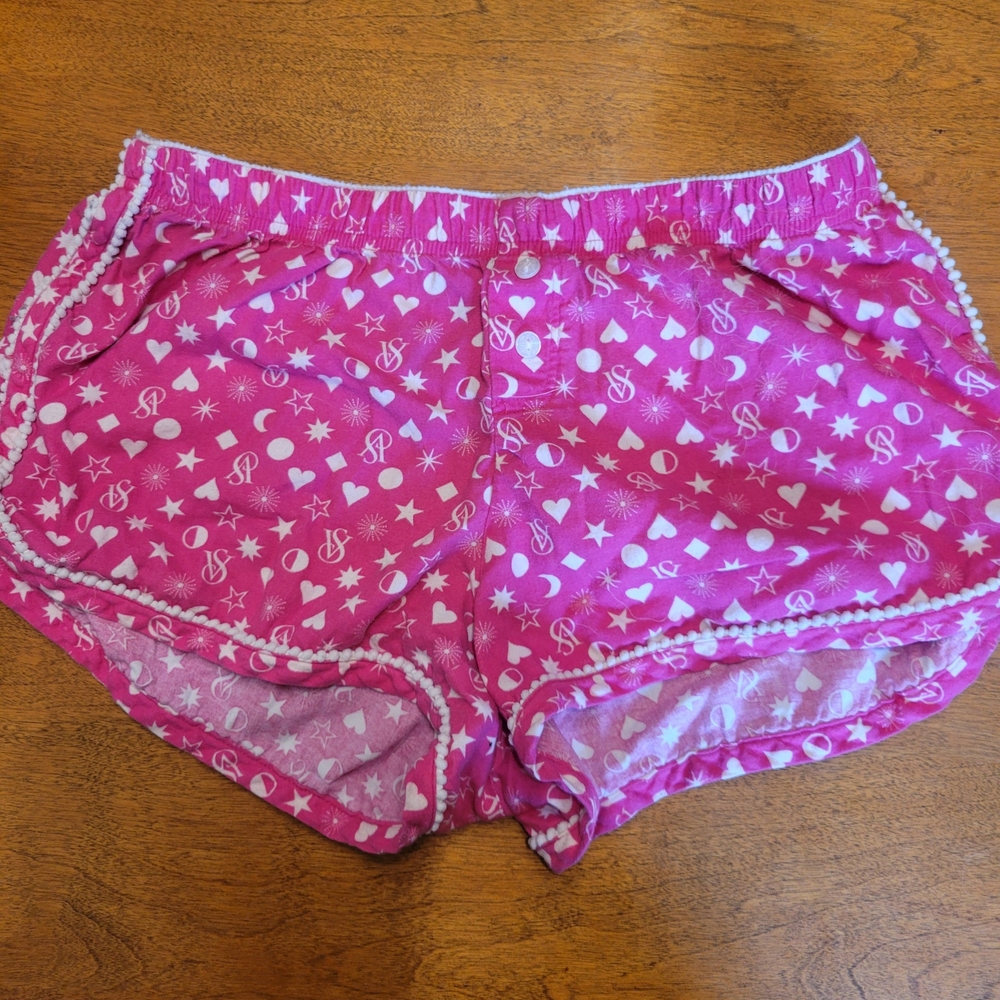 Victoria's Secret Pink and White Lounge Shorts